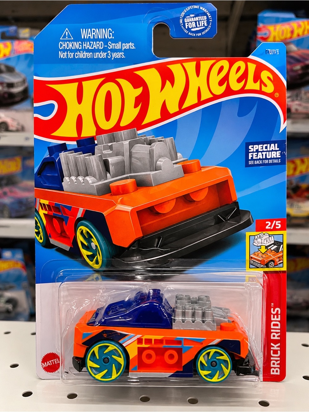 Hot Wheels Brick Rides Custom Small Block 2/5 Die-Cast Car NIP